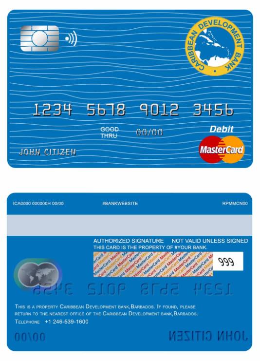 Barbados Caribbean Development bank master card